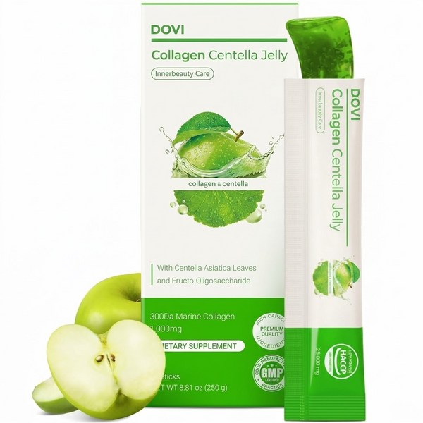 Collagen Jelly (Green Apple) – Collagen Peptide with PDRN – Biotin, Vitamin A & E for Skin Glow, Hair & Nails